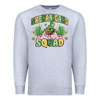 Heather Grey shenanigans squad Premium Sweatshirt - MaliasSmallBusiness