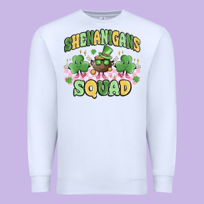 Shenanigans Squad Premium Sweatshirt Designed By Maliassmallbusiness