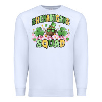 White shenanigans squad Premium Sweatshirt - MaliasSmallBusiness