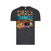 Vintage Black small business hustler Vintage Tee - Zillion Design Studio
