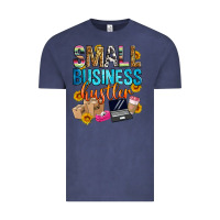 Vintage Denim small business hustler Vintage Tee - Zillion Design Studio