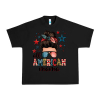 Black all american mama messy bun Urban Heavy Tee - Zillion Design Studio
