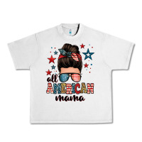 Lunar Rock all american mama messy bun Urban Heavy Tee - Zillion Design Studio