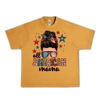 Peanut Butter all american mama messy bun Urban Heavy Tee - Zillion Design Studio