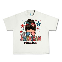 Pistachio all american mama messy bun Urban Heavy Tee - Zillion Design Studio