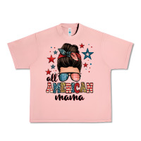 Salmon all american mama messy bun Urban Heavy Tee - Zillion Design Studio