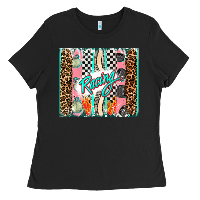 Racing Brushstroke Ladies Tee by AdoDesignShop | Teevron