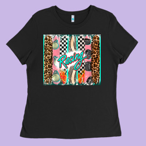 Racing Brushstroke Ladies Tee Designed By Adodesignshop