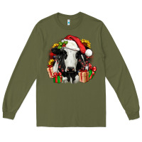 Army Green christmas holstein Long Sleeve Tee - JahusDesignShop