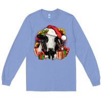 Colony Blue christmas holstein Long Sleeve Tee - JahusDesignShop