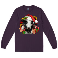 Plum christmas holstein Long Sleeve Tee - JahusDesignShop