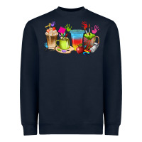Navy art teacher coffee cups Heavyweight Sweatshirt - texasbilliewilder