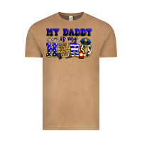 Vintage Camel my daddy is my hero police Vintage Tee - Zillion Design Studio
