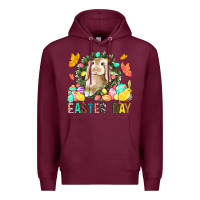 Burgundy Easter Day Premium Hoodie - BundleAndBundleShop