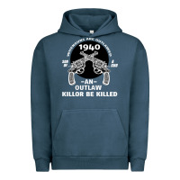 Pigment Midnight Navy Guns - When guns are outlawed I'll be outlaw Urban Hoodie - Bettercallsaul