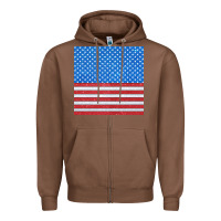 Chestnut Glitter 4th Of July Seamless Pattern Zipper Hoodie - BundleAndBundleShop