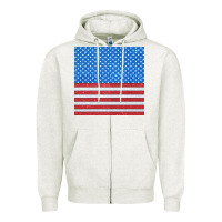 Oatmeal Heather Glitter 4th Of July Seamless Pattern Zipper Hoodie - BundleAndBundleShop