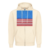 Sandshell Glitter 4th Of July Seamless Pattern Zipper Hoodie - BundleAndBundleShop
