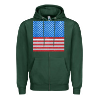 Sports Green Glitter 4th Of July Seamless Pattern Zipper Hoodie - BundleAndBundleShop