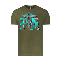Vintage Olive physician medical symbol assistant nurse Vintage Tee - BarkalooDesign