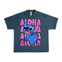 Midnight Navy aloha stitch Urban Heavy Tee - Zillion Design Studio