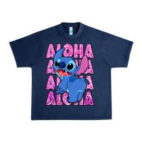 Navy aloha stitch Urban Heavy Tee - Zillion Design Studio