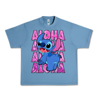 Pebble Blue aloha stitch Urban Heavy Tee - Zillion Design Studio