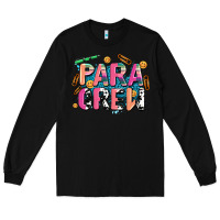Black para crew Long Sleeve Tee - AdoDesignShop