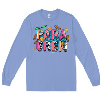 Colony Blue para crew Long Sleeve Tee - AdoDesignShop