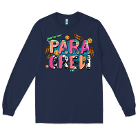 Navy para crew Long Sleeve Tee - AdoDesignShop