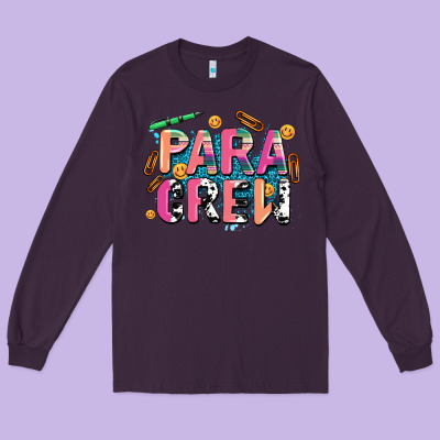 Para Crew Long Sleeve Tee Designed By Adodesignshop