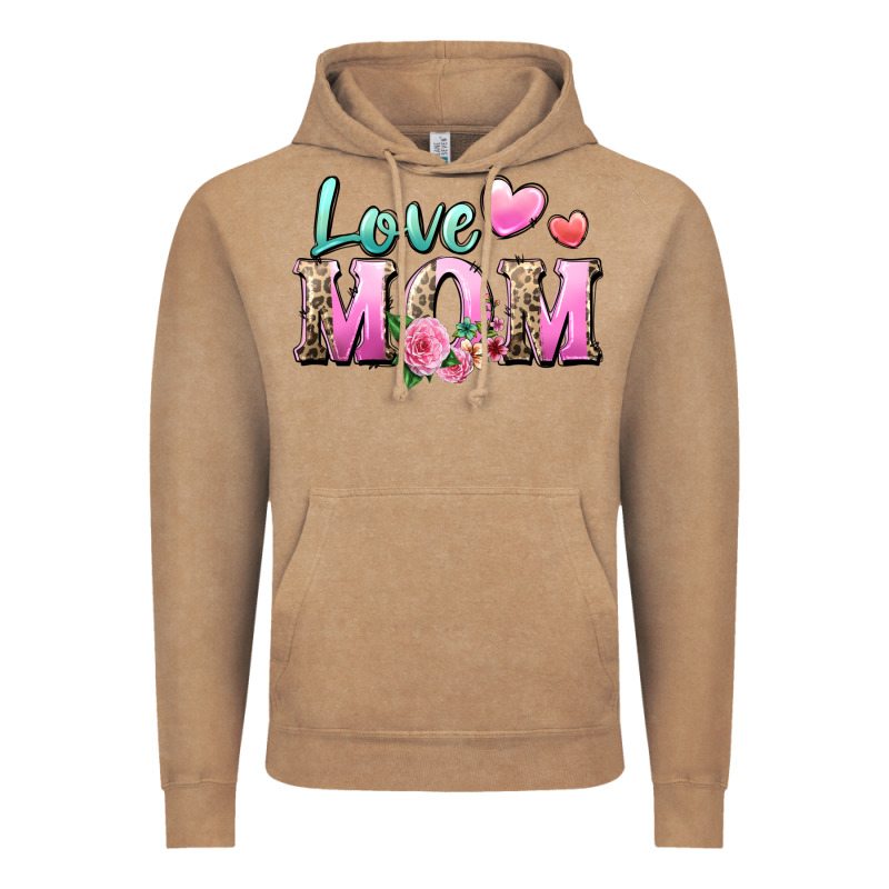 Love Mom Vintage Hoodie by Zillion Design Studio | Teevron