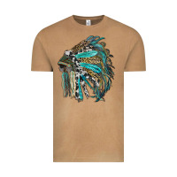 Vintage Camel indian feather headdress with western  patterns Vintage Tee - RanaPortraitStore