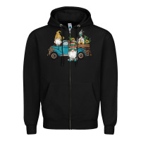 Black western gnomes truck sunflowers cactus gemstone leopard glitter serape Zipper Hoodie - Artiststas