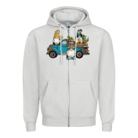 Dove Grey western gnomes truck sunflowers cactus gemstone leopard glitter serape Zipper Hoodie - Artiststas