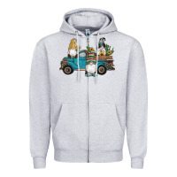 Heather Grey western gnomes truck sunflowers cactus gemstone leopard glitter serape Zipper Hoodie - Artiststas