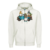Oatmeal Heather western gnomes truck sunflowers cactus gemstone leopard glitter serape Zipper Hoodie - Artiststas