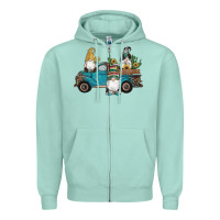 Seafoam western gnomes truck sunflowers cactus gemstone leopard glitter serape Zipper Hoodie - Artiststas