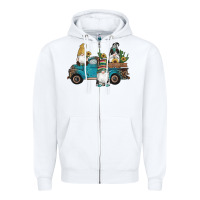 White western gnomes truck sunflowers cactus gemstone leopard glitter serape Zipper Hoodie - Artiststas