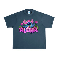 Midnight Navy aloha summer stitch Urban Heavy Tee - Zillion Design Studio