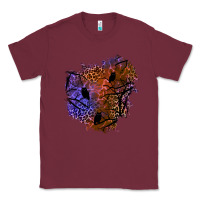Burgundy halloween patch  4 Classic Tee - BundleAndBundleShop