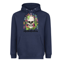 Navy not alive to please Heavyweight Hoodie - MaliasSmallBusiness