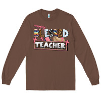 Chestnut blessed teacher Long Sleeve Tee - AdoDesignShop