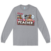 Heather Grey blessed teacher Long Sleeve Tee - AdoDesignShop