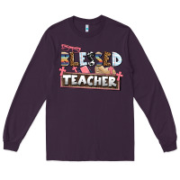 Plum blessed teacher Long Sleeve Tee - AdoDesignShop
