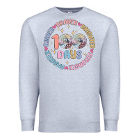 Heather Grey 100 days of school Premium Sweatshirt - MaliasSmallBusiness