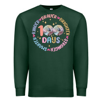 Sports Green 100 days of school Premium Sweatshirt - MaliasSmallBusiness