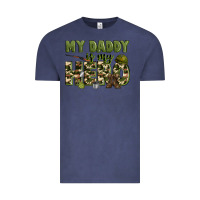 Vintage Denim my daddy is my hero army Vintage Tee - Zillion Design Studio