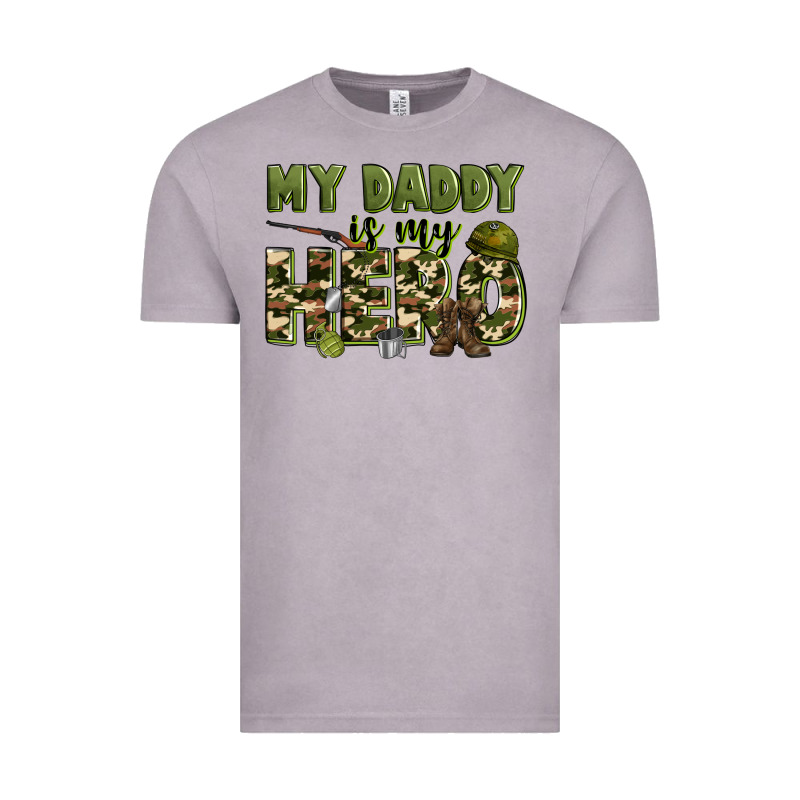 My Daddy Is My Hero Army Vintage Tee by Zillion Design Studio | Teevron