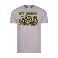 Vintage Zinc my daddy is my hero army Vintage Tee - Zillion Design Studio